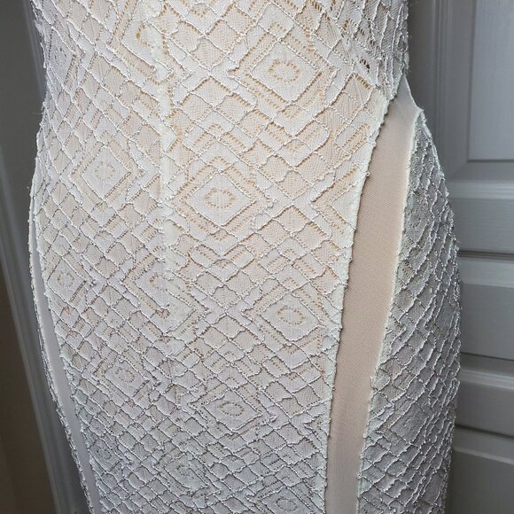 Guess Maxi Dress Cream Size S - Picture 7 of 7